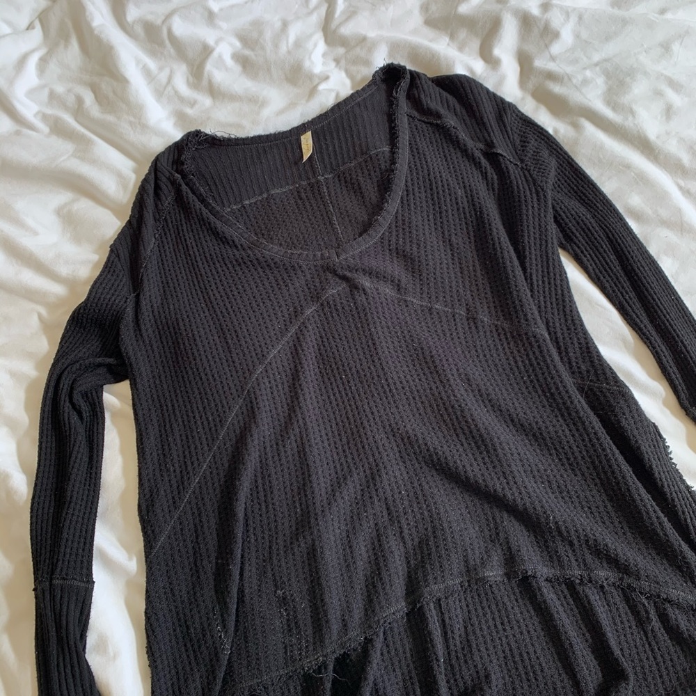 Black free people oversized waffle - Picture 3 of 4